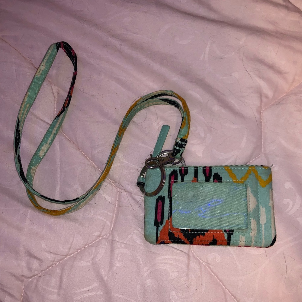vera bradley lanyard and key pouch